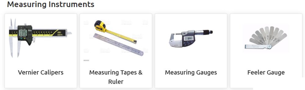 Metrology: items we supply