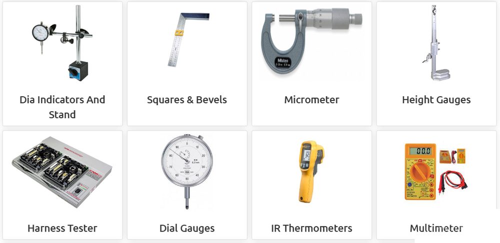 Instrumentation: items we supply